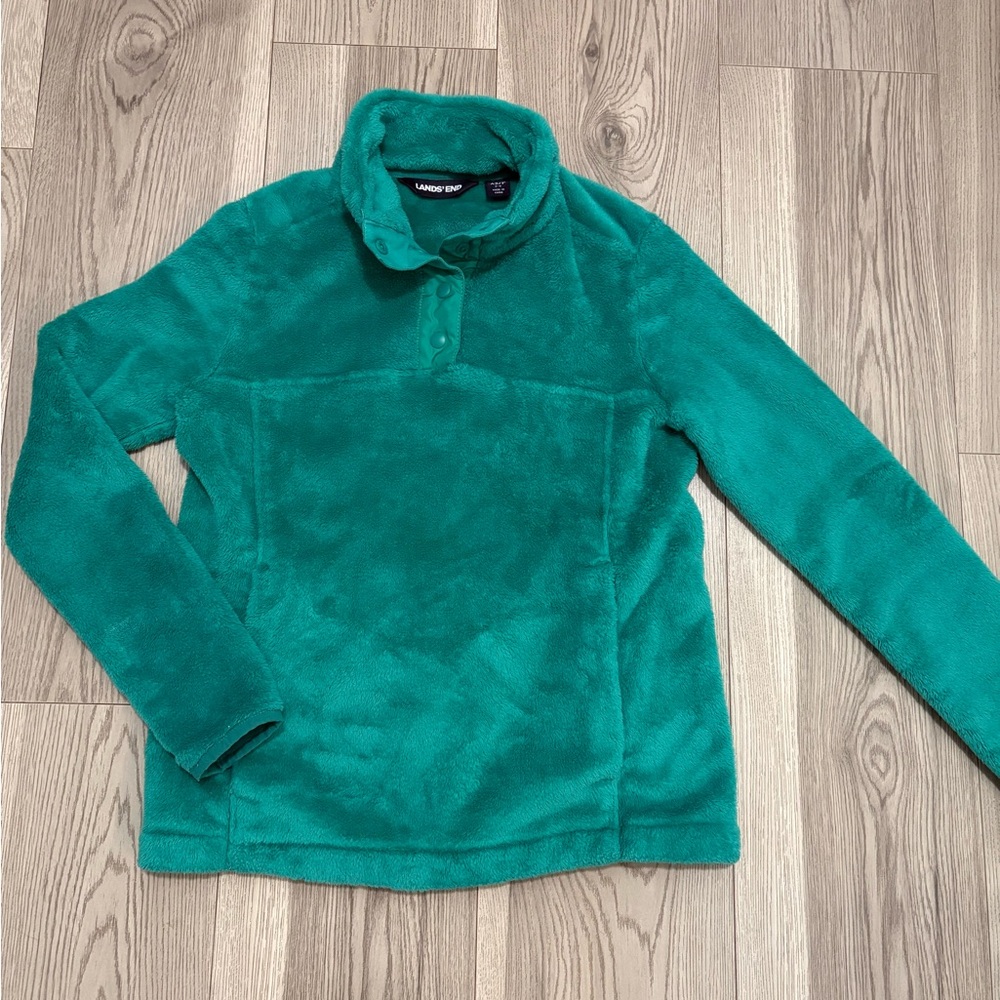 Lands End Women’s Fleece Pullover Size XS